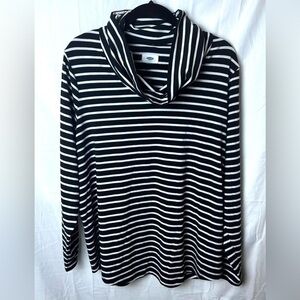 Old Navy Striped Cowl Neck Top 2X